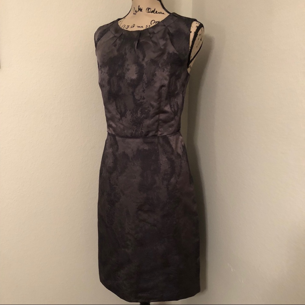 Loft dress 14 black and gray
